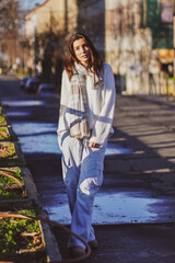 portrait of a woman in the park