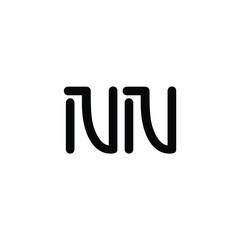 NN monogram logo design letter text name symbol monochrome logotype alphabet character simple logo