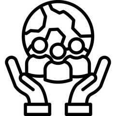 Obraz premium Culture line icon