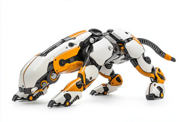 robotic dog isolated on white background