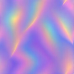 Iridescent holographic patterns with smooth surface