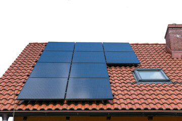 solar panels on roof	