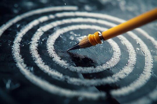 Business growth concept, show marketing graph analyzing stock market changes with achieve the target marketing