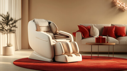 Massage chair, wallpaper, the comfortable and relaxing home retreat