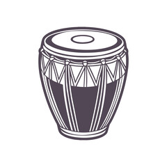 Conga Drum Silhouette Vector Design