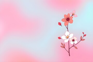 Fototapeta premium Abstract art colorful flowers painting. Spring multicolored illustration