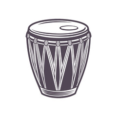 Conga Drum Silhouette Vector Design