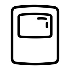 welding helmet icon blask with outline style © gedhe.dsg