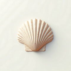 sea shell on a white background