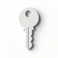 key isolated on white