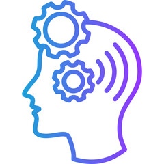 Listening Skills line gradient icon