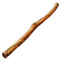 Obraz premium Natural Rustic Wooden Stick with Unique Textures and Patterns