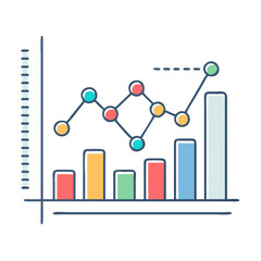 analytics graph icon, analytics graph vector illustration-simple illustration of analytics graph, perfect for analytics graph logos and icons