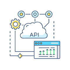 api gateway icon, api gateway vector illustration-simple illustration of api gateway, perfect for api gateway logos and icons