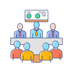 board of directors icon, board of directors vector illustration-simple illustration of board of directors, perfect for board of directors logos and icons