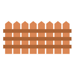 cartoon wooden fence transparent background
