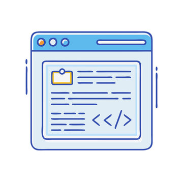 code editor icon, code editor vector illustration-simple illustration of code editor, perfect for code editor logos and icons