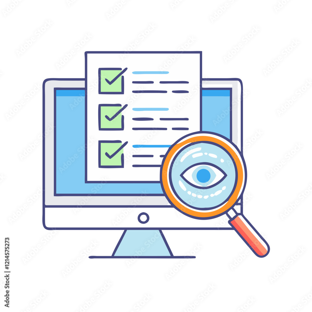 Fototapete code review icon, code review vector illustration-simple illustration of code review, perfect for code review logos and icons