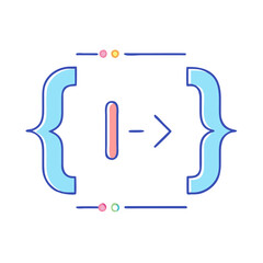 coding brackets icon, coding brackets vector illustration-simple illustration of coding brackets, perfect for coding brackets logos and icons