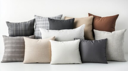 Cozy Living Room Decor: A Collection of Textured Throw Pillows