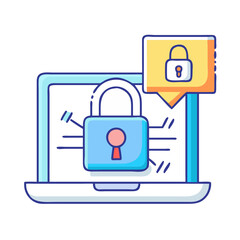 data breach icon, data breach vector illustration-simple illustration of data breach, perfect for data breach logos and icons
