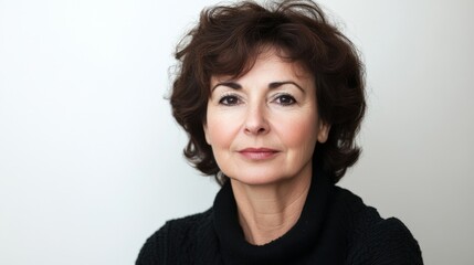 Portrait of a Confident Middle-Aged Woman