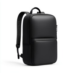 Sleek and Modern Black Laptop Backpack for Daily Use and Travel