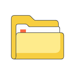 folder icon, folder vector illustration-simple illustration of folder, perfect for folder logos and icons