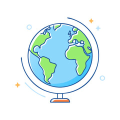 globe icon, globe vector illustration-simple illustration of globe, perfect for globe logos and icons
