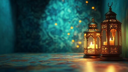 Obraz premium Background of Eid Mubarak Greetings