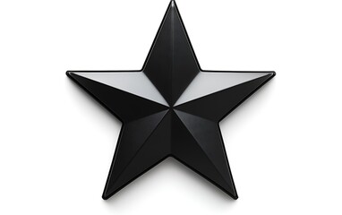 Obraz premium Black star, decorative, isolated, studio shot, wall art