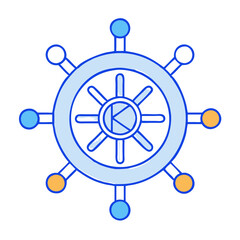 Fototapeta premium kubernetes icon, kubernetes vector illustration-simple illustration of kubernetes, perfect for kubernetes logos and icons