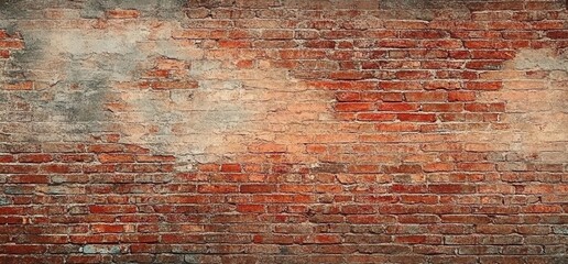 Obraz premium Aged Red Brick Wall Texture Background