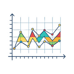 line chart icon, line chart vector illustration-simple illustration of line chart, perfect for line chart logos and icons