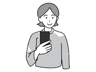 スマホを持っている人物6