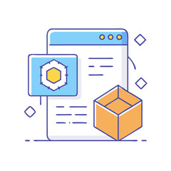 npm icon, npm vector illustration-simple illustration of npm, perfect for npm logos and icons