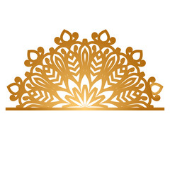 Fototapeta premium Golden mandala design background