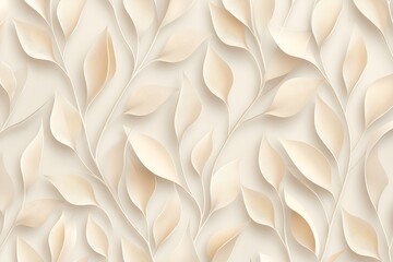 Floral leaves design minimalist aesthetic and organic texture in nature background