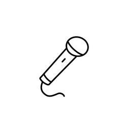 music icon set vector line