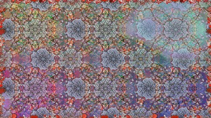 footage background with colorful elements