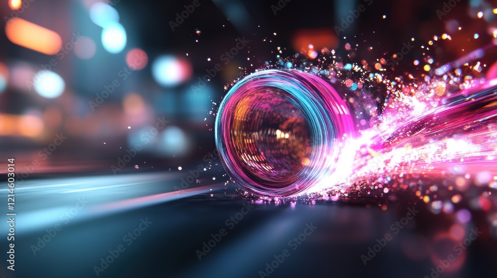 Poster colorful abstract background with blurred patterns and vibrant hues for artistic design and digital 