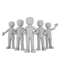 3d small people team