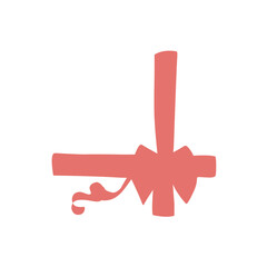 Fototapeta premium red bow ribbon vector 