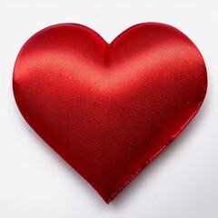 red heart on white background