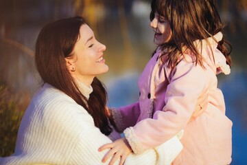 portrait of a mother with her child 