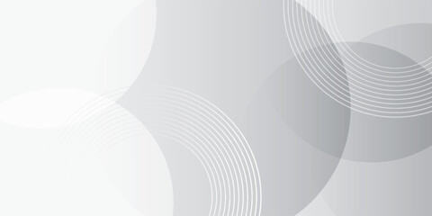 White geometric abstract background overlap layer on bright space with lines effect decoration art