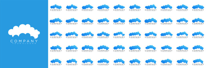 Cloud logo design vector icon template