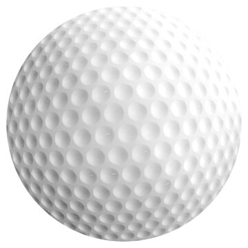 golf ball isolated on white