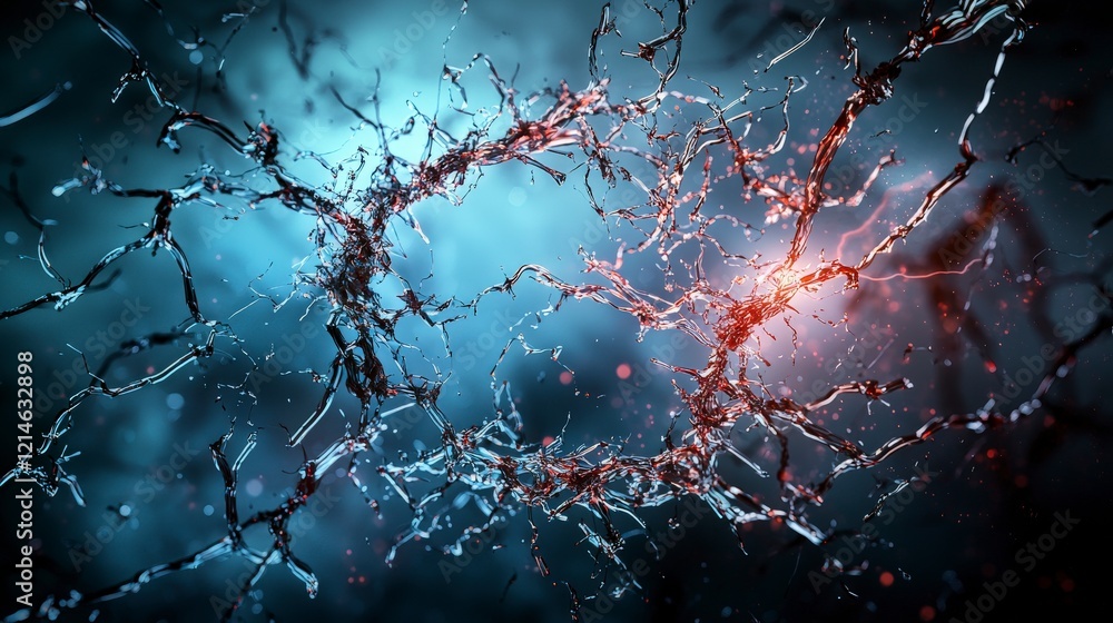 Aufkleber dynamic emotional boundaries breaking through abstract concept in a digital environment