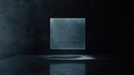 A holographic AI ethics certificate floating above a sleek black surface.